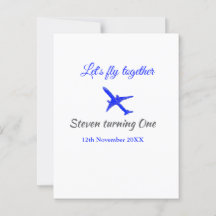 Volemos juntos primer cumpleaños avión azul platea