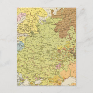 Postal Volkerkarte von Russland - Mapa de Rusia