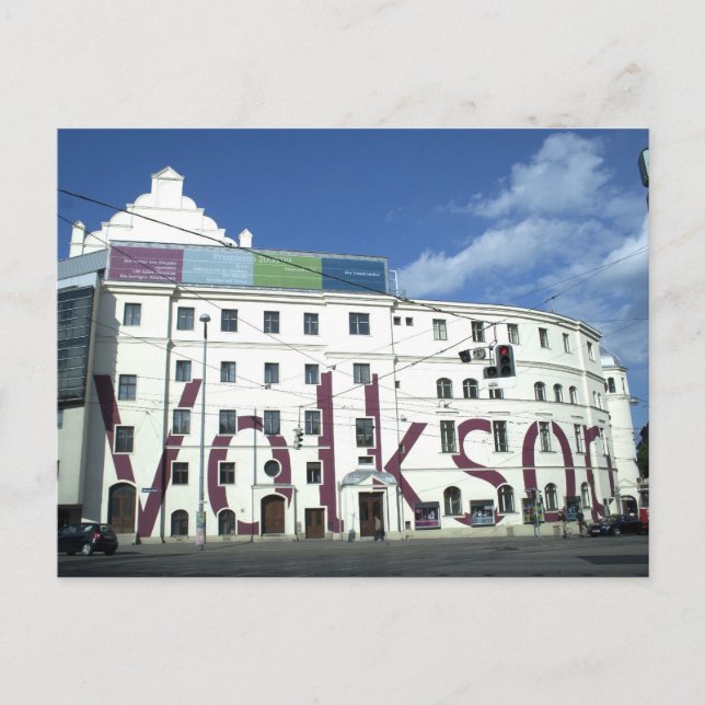 Postal Volksoper, Viena Austria (Anverso)