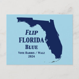 Postal Voltear Florida Azul en 2024