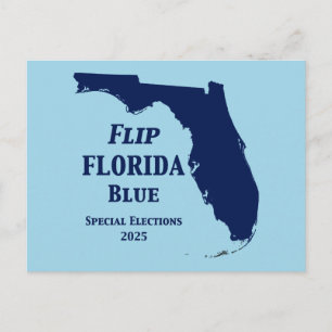 Postal Voltear Florida Azul en 2024
