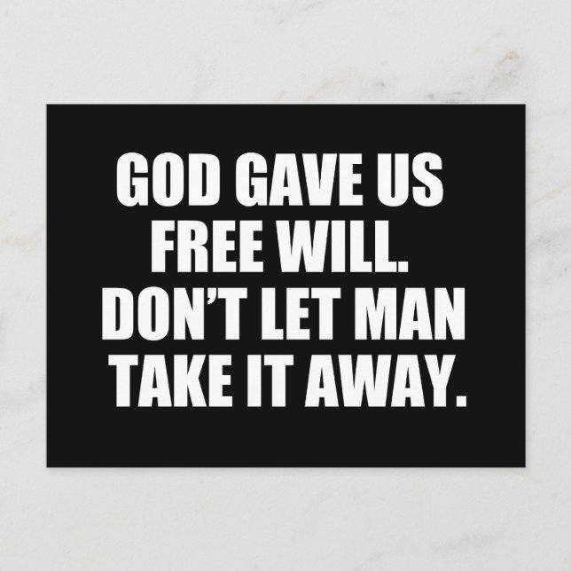 Postal Voluntad gratuita (Anverso)