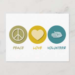 Postal Voluntario de amor por la paz