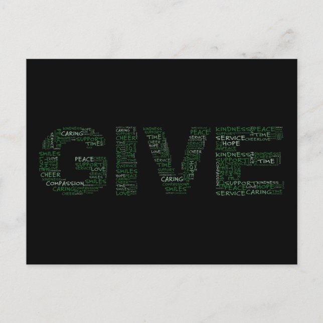 Postal Voluntario: El regalo más grande se está dando (Anverso)