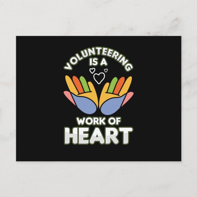 Postal Volunteering Is A Work Of Heart Volunteer Voluntee (Anverso)