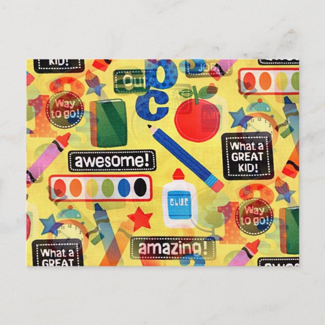 Postal volver a la escuela (Anverso)