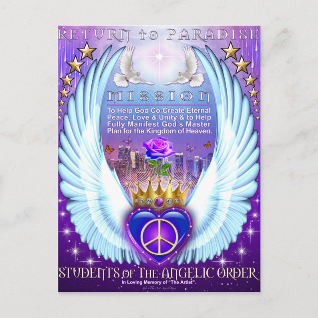 Postal Volver a la Misión Paraíso (Anverso)