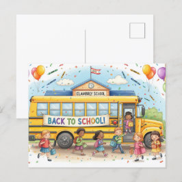 Postal Volver a los amigos de la escuela