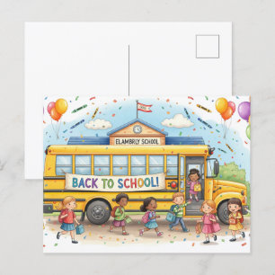 Postal Volver a los amigos de la escuela