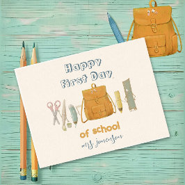 Postal Volver a los amigos de la escuela