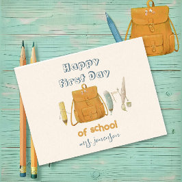 Postal Volver a los amigos de la escuela