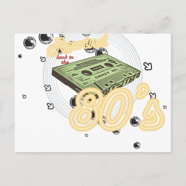 Postal Volver a los años 80 (Anverso)