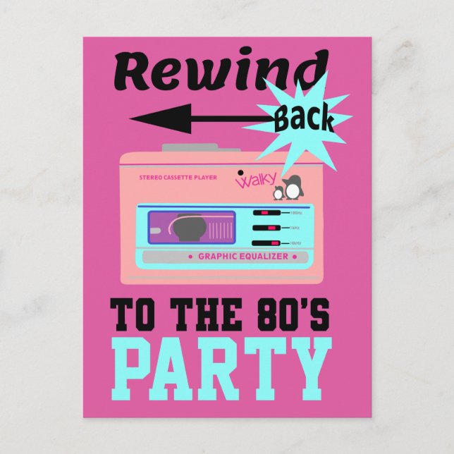 Postal Volver a los años 80 (Anverso)