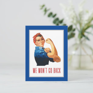 Postal Volveremos a Rosie Riveter