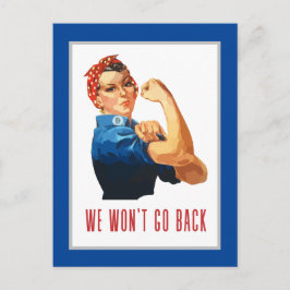 Postal Volveremos a Rosie Riveter