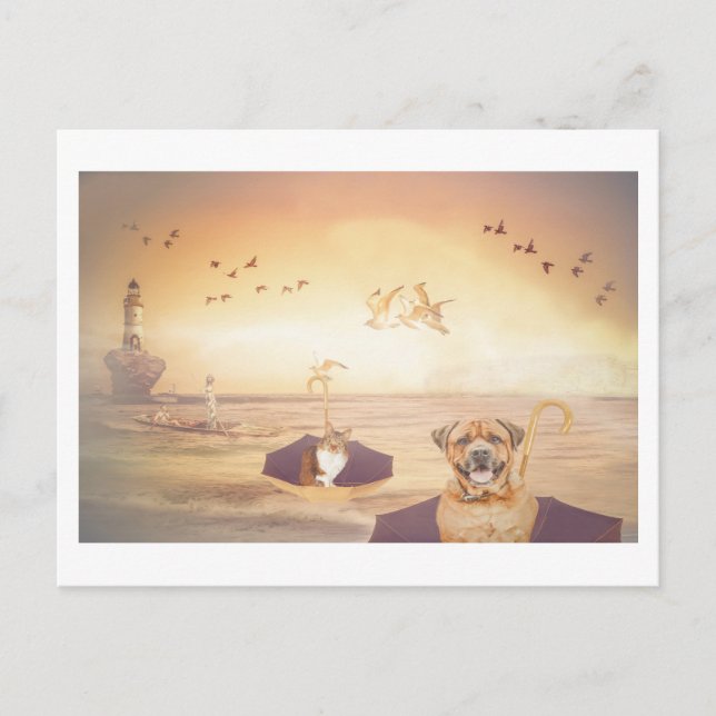 Postal Volviendo a casa el faro mantiene la fantasía de l (Anverso)