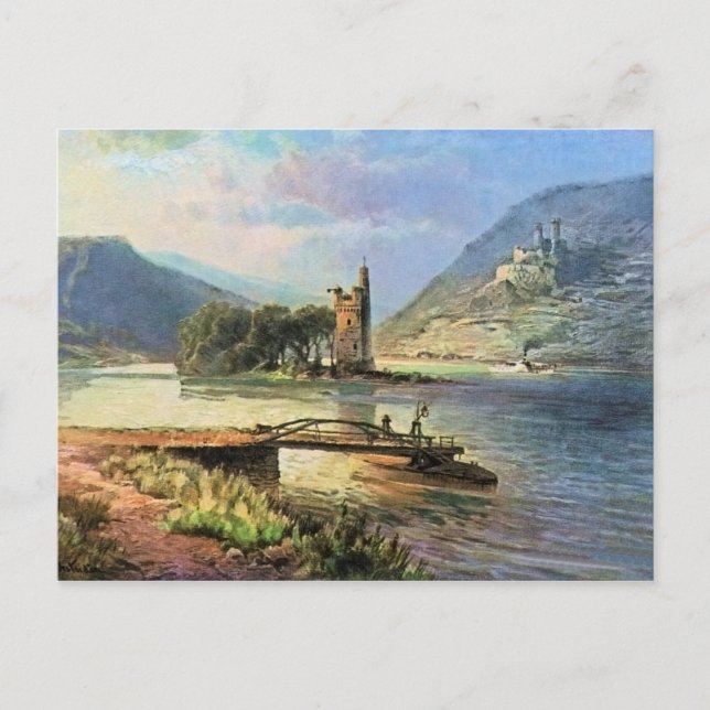 Postal Von Astudin, Maeuseturm, Ehrenfels (Anverso)