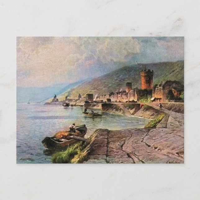 Postal Von Astudin, Ruedesheim am Rhein (Anverso)