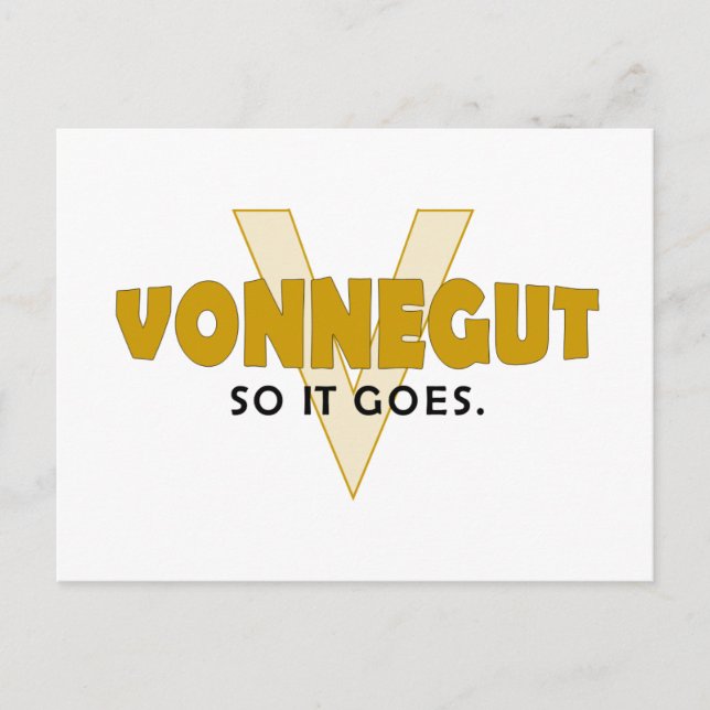 Postal Vonnegut So It Goes (Anverso)