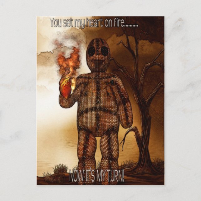 Postal Voodoo-ing 2 "Hearts Afire" FUNNY (Anverso)