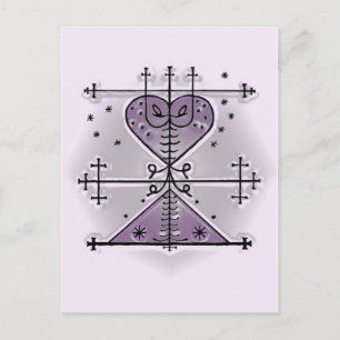 Postal Voodoo Vévé para Manman Brigit