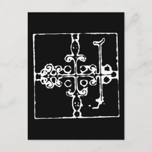 Postal Voodoo Vévé para Papa Legba