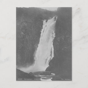 Postal Voringfoss Eidfjord Vintage
