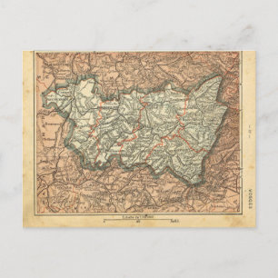 Postal Vosgos, Mapa provincial de 1890