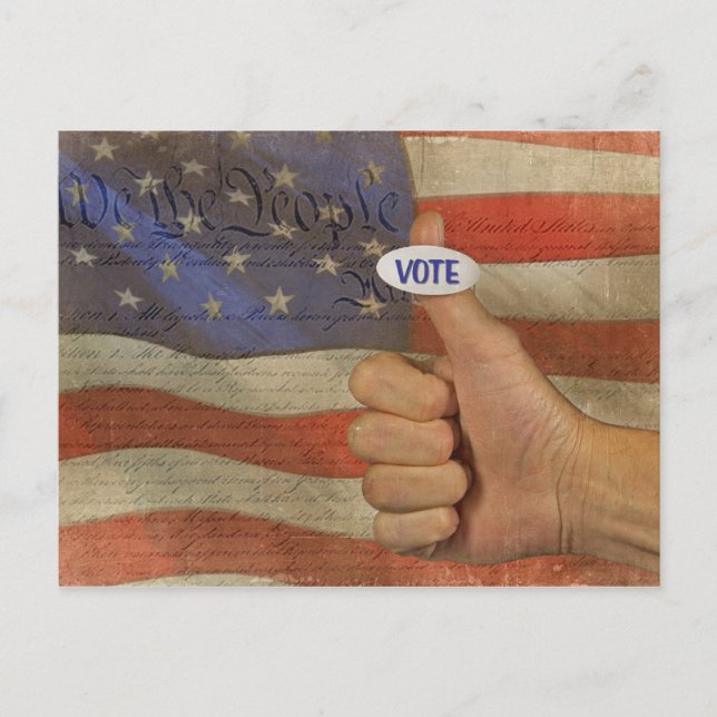 Postal ¡Vota! (Anverso)