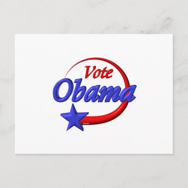 Postal Vota a Obama en 2012. Crear el futuro (Anverso)