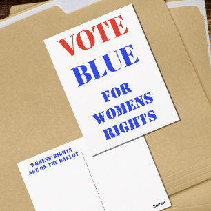Postal Vota Azul Votación EE. UU. Demócrata Política Roja