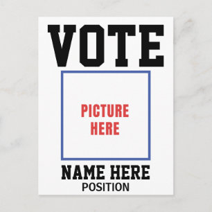 POSTAL VOTA FOTO PERSONALIZA NOMBRE