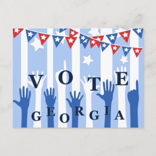 Postal ¡Vota Georgia saca el voto!