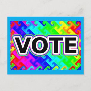Postal VOTA (Ola Arcoíris)