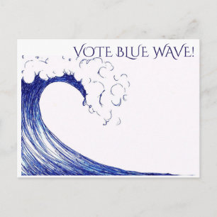 Postal ¡Vota Ola Azul! -Postal