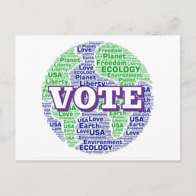 Postal VOTA (Planeta Tierra - Ecología) (Anverso)