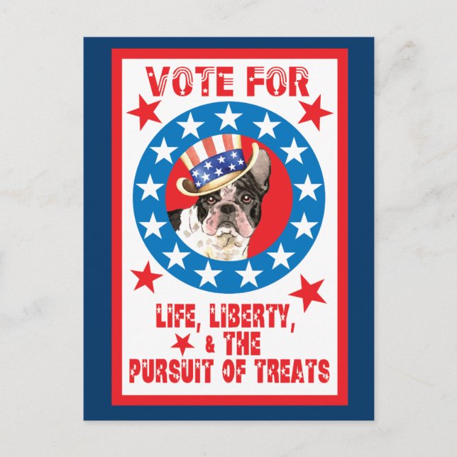 Postal Vota por Frenchie (Anverso)