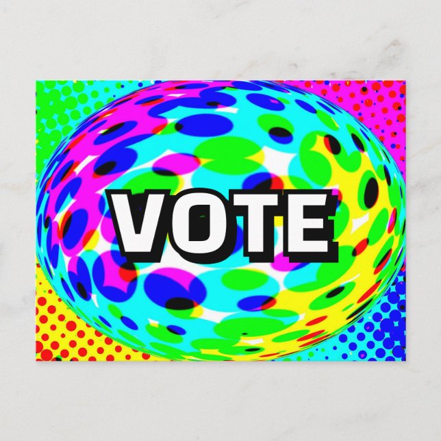 Postal VOTA (Puedes Cambiar La Palabra) (Anverso)