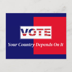 Postal Vota Que Tu País Depende De Eso