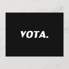Postal Vota vota en la política moderna española de blanc