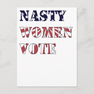 Postal Votación de mujeres desagradables