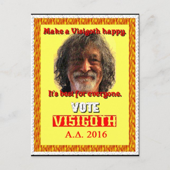 Postal Votación visigoth para presidente en 2016 (Anverso)