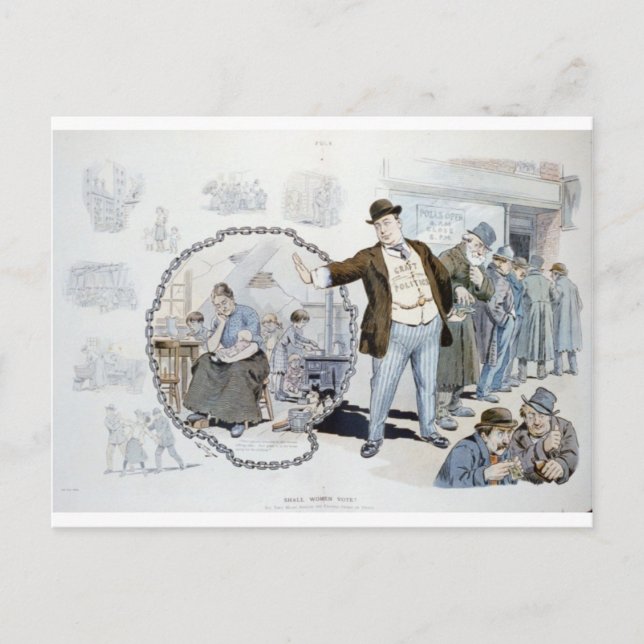 Postal ¿Votan las mujeres? (Anverso)