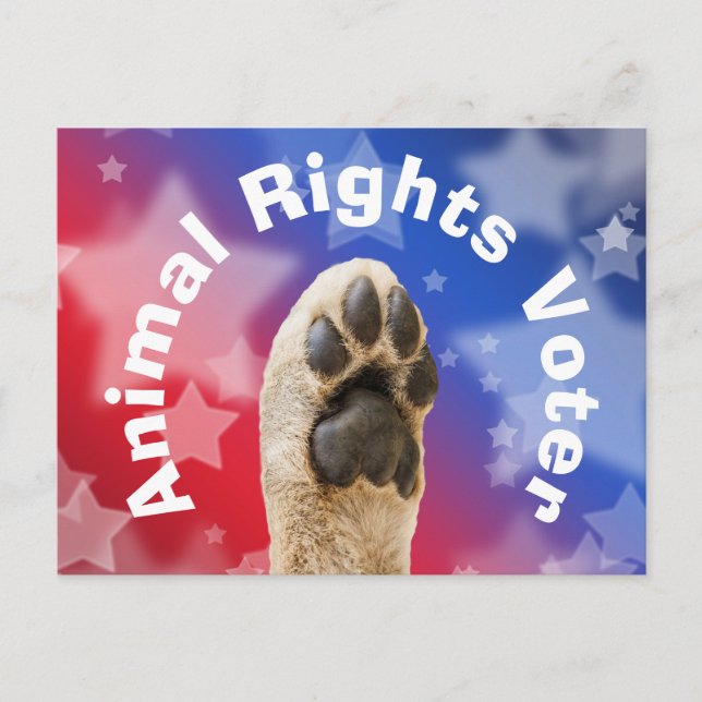 Postal Votante de Derechos Animales (Anverso)