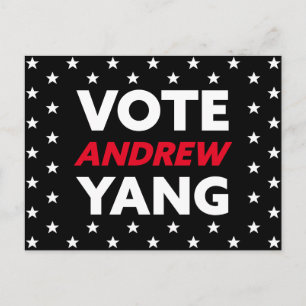 Postal Votar a Andrew Yang alcalde de Nueva York negro