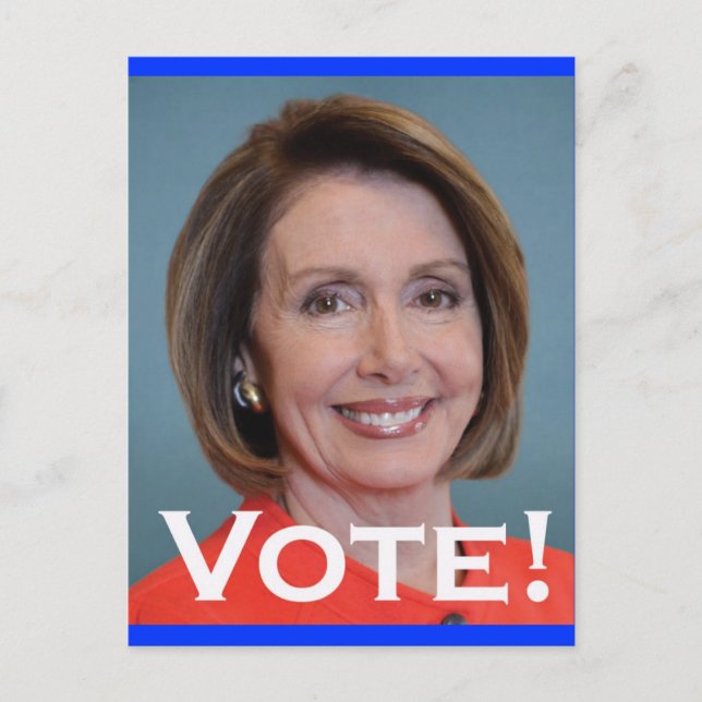 Postal Votar a Nancy Pelosi (Anverso)