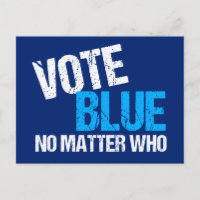 Votar azul sin importar quién sea el Fiesta democr