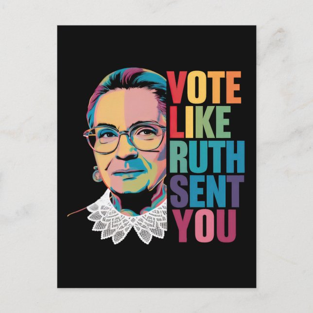 Postal Votar como Ruth te envió (Anverso)
