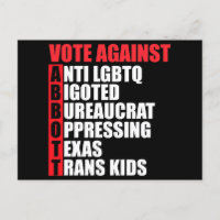 Votar contra Greg Abbott Texas Demócrata Acróstico
