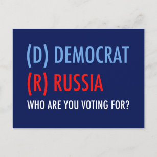 Postal Votar D por las elecciones demócratas R para las e